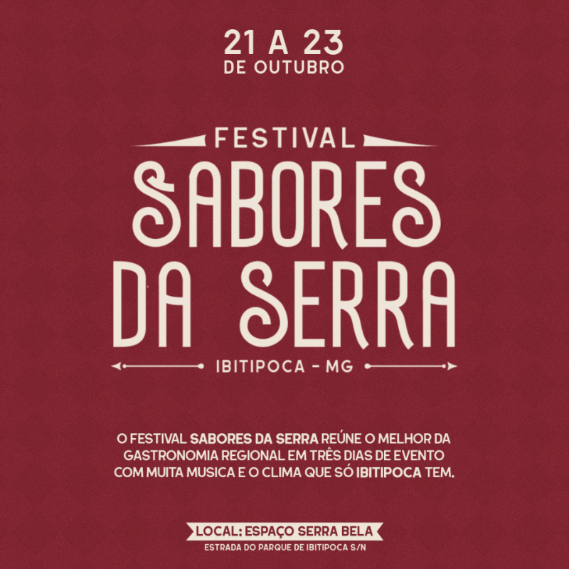 Festival Sabores da Serra em Ibitipoca (Foto: Divulgação)
